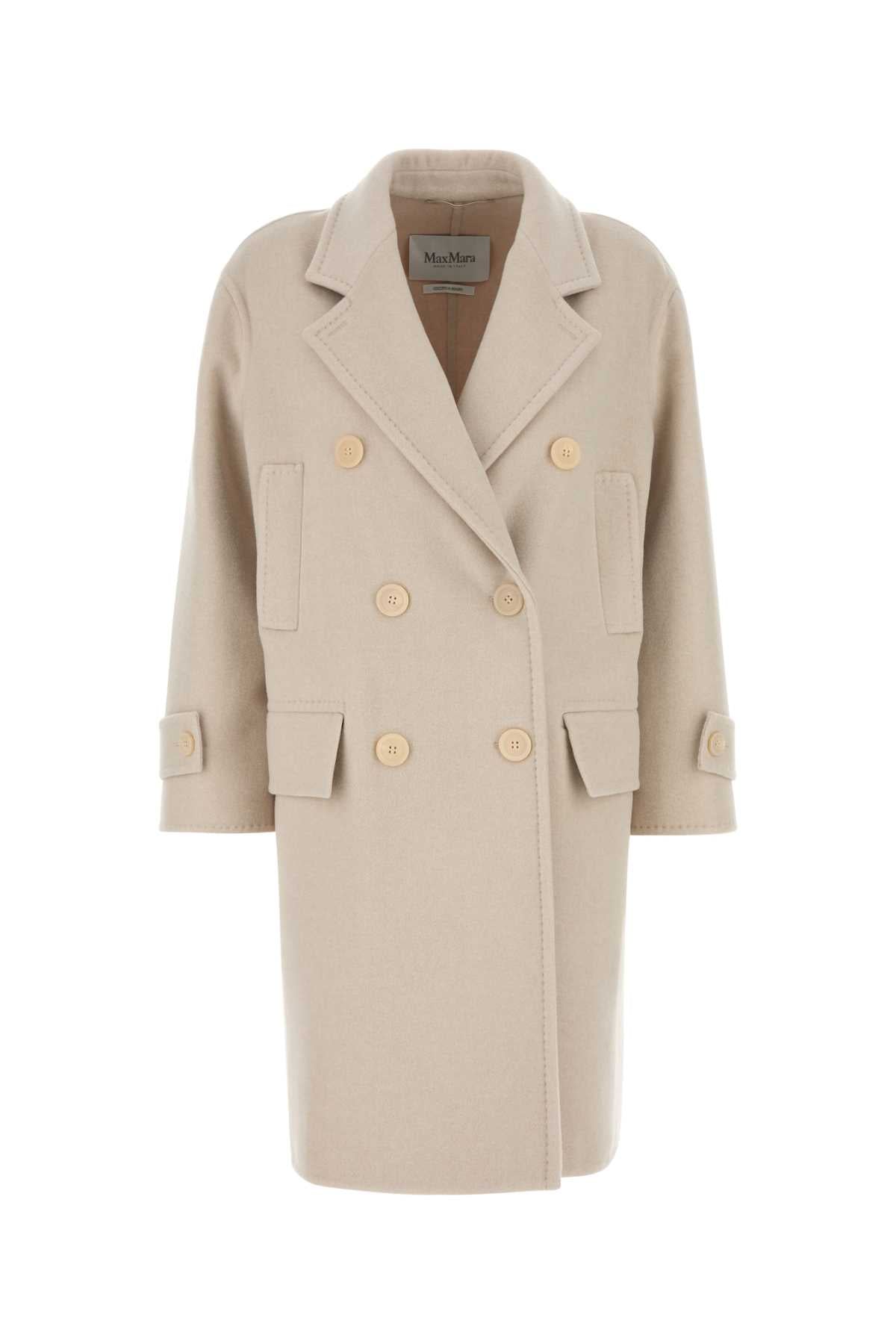Max Mara Nogara Coat — Beige