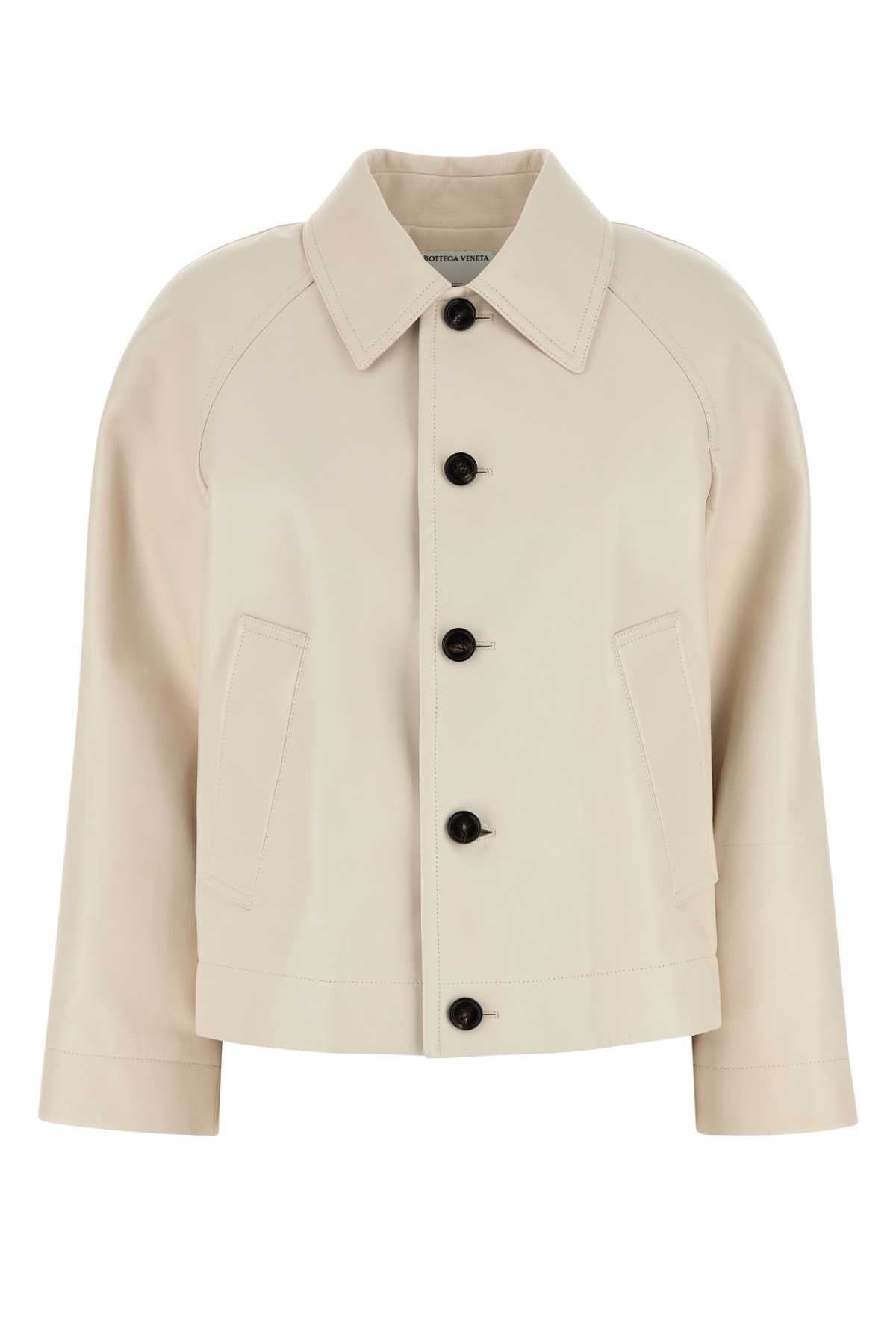 Bottega Veneta Pelle Jacket — Beige