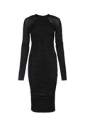 Elisabetta Franchi Midi Dress — Black