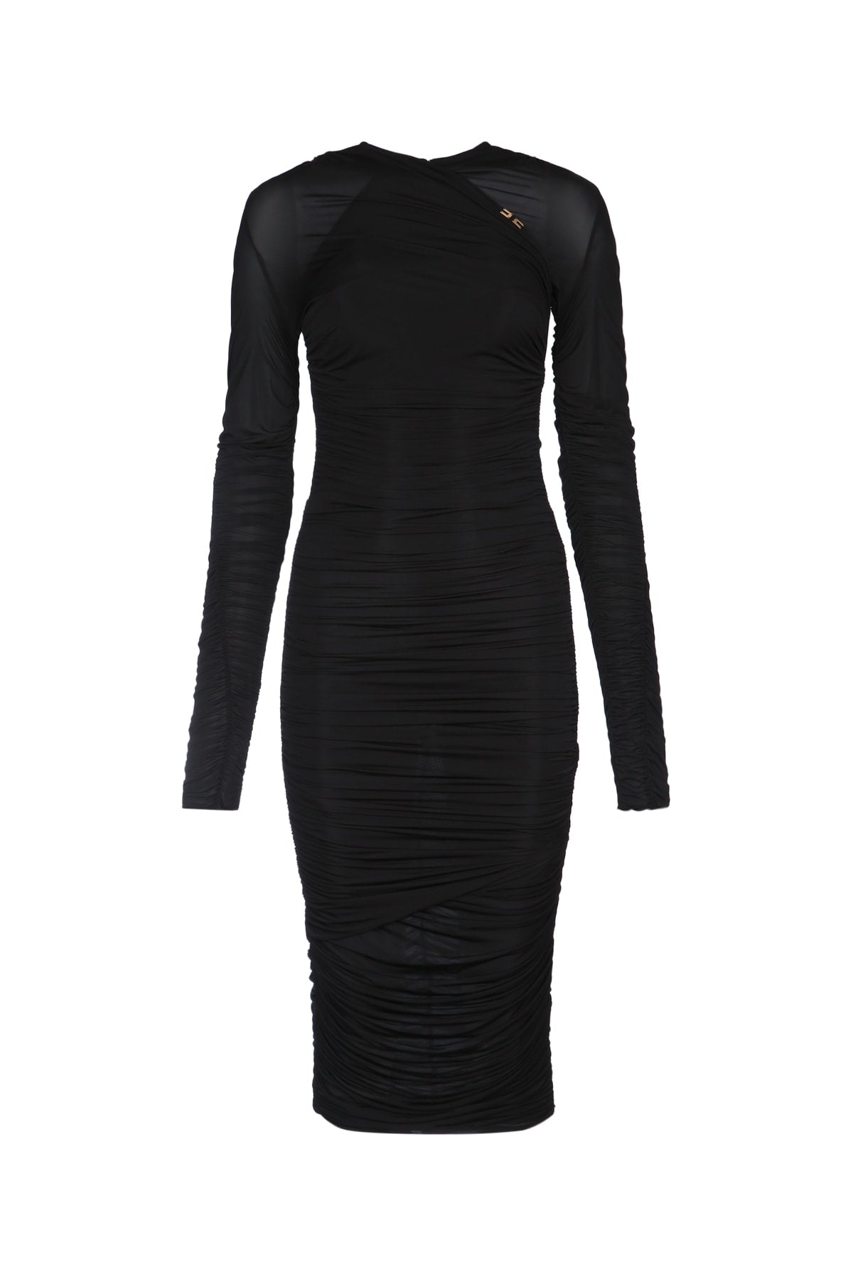 Elisabetta Franchi Midi Dress — Black