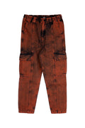 Dkny Junior Multi-Pocket Denim Cargo Pants — Red