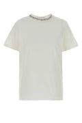 Golden Goose Deluxe Brand Embellished Crew Neck T-shirt — White