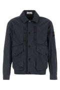 Stone Island Nylon Windbreaker Jacket — Navy