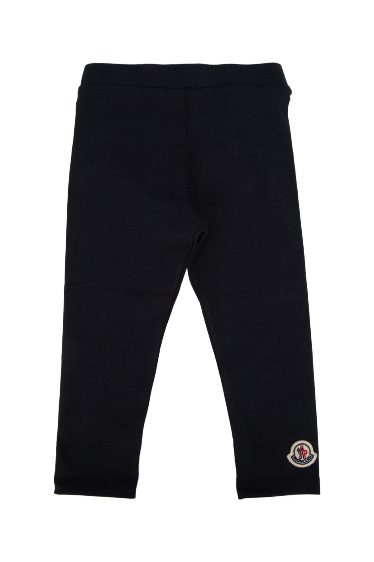 Moncler Jr Logo-Appliquéd Leggings — Black