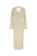 Loulou De Saison Neck Dress — Ivory