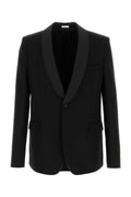 Alexander McQueen Shwl Blazer — Black