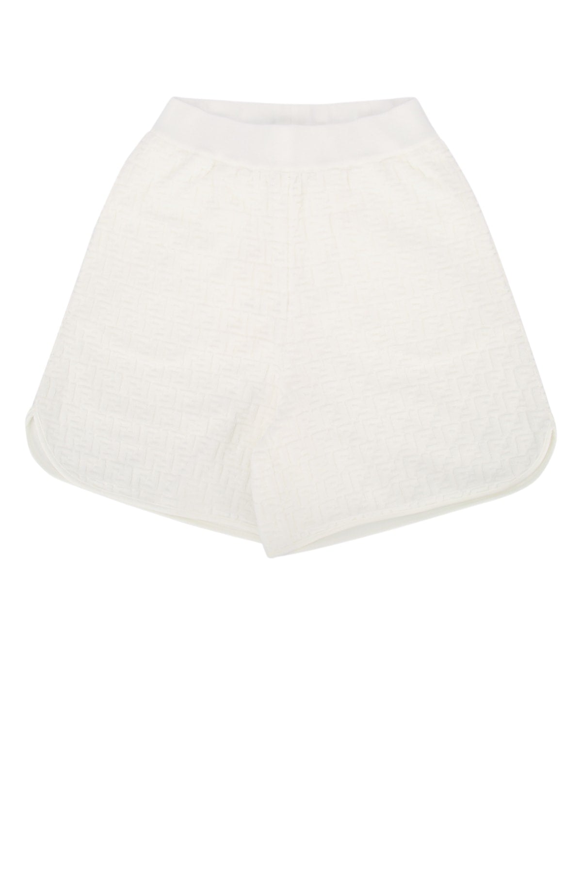 Fendi Kids Spugna Bermudas — White