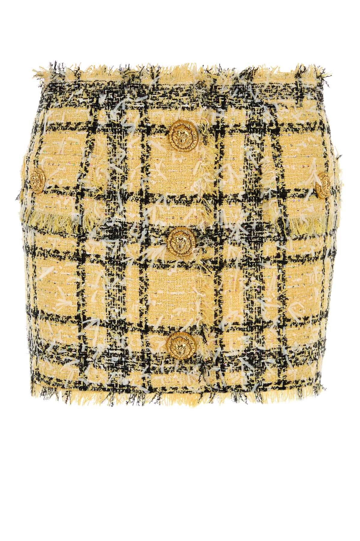 Balmain Glittered Skirt — Yellow