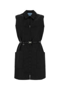 Prada Re-Nylon Mini Dress — Black