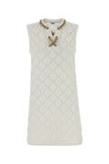 Burberry Stretch Crochet Dress — White