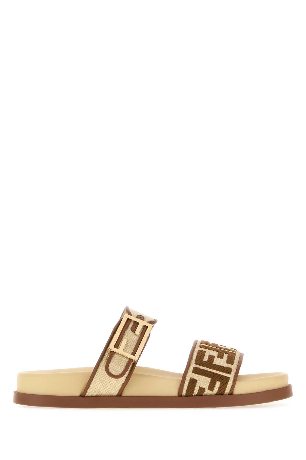 Fendi Feel Slipper — Beige