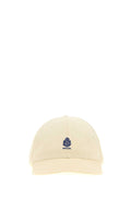 Prada CAPPELLI Logo-Embroidered Cotton Baseball Cap — Beige
