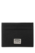 Dolce & Gabbana Vitello Leather Card Case — Black