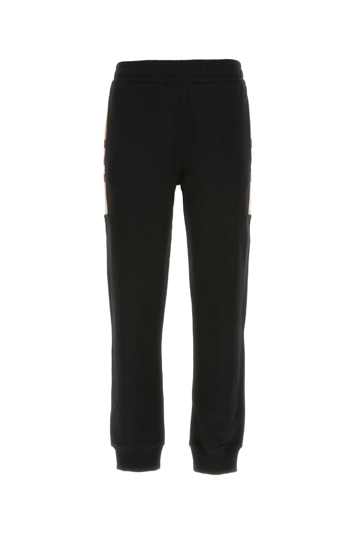 Burberry Stretch Cotton Joggers — Black