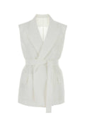 Brunello Cucinelli Cotton Blend Vest — White