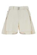 Sacai Suiting Bermudas — White