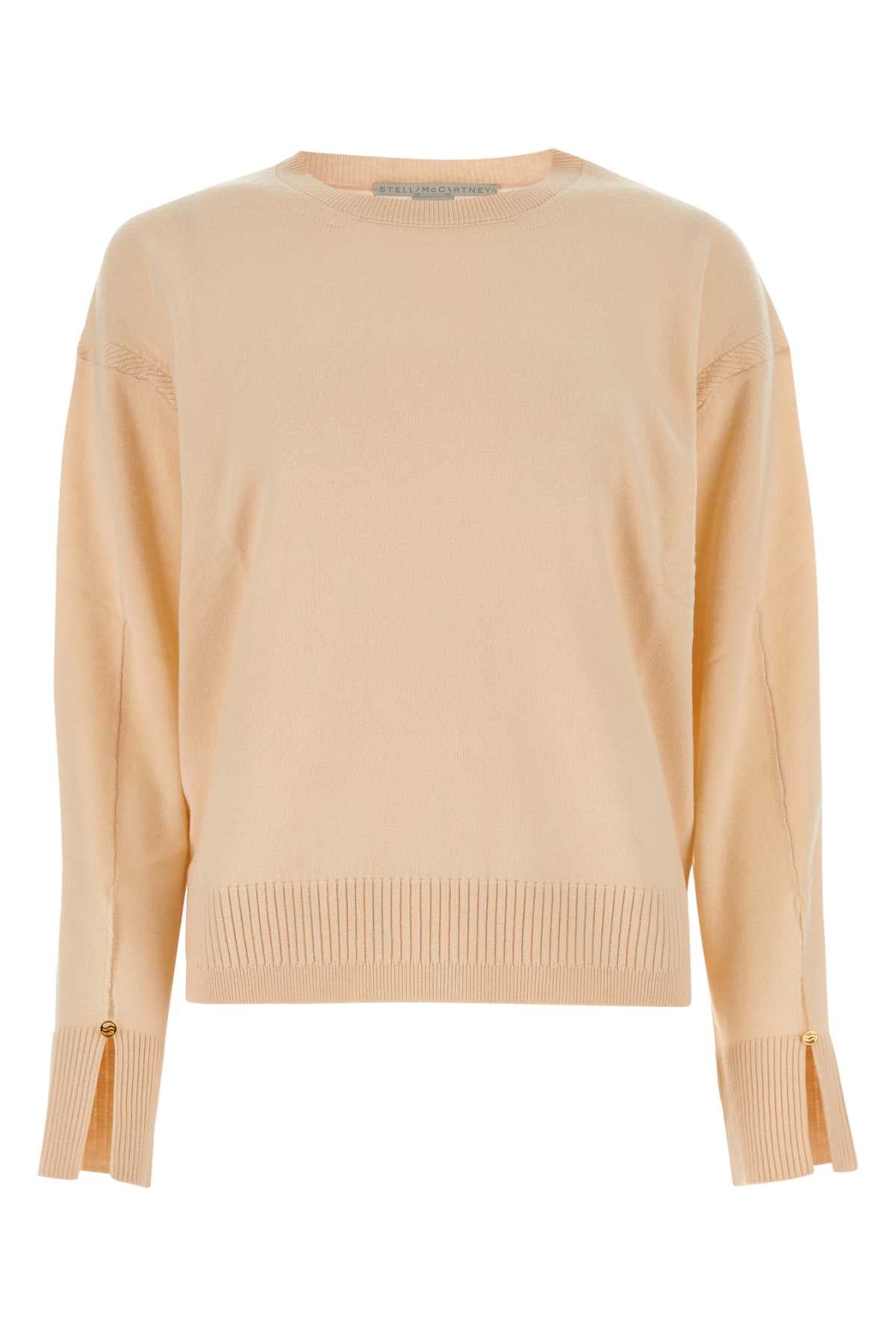 Stella McCartney Virgin Wool Crewneck Sweater — Beige