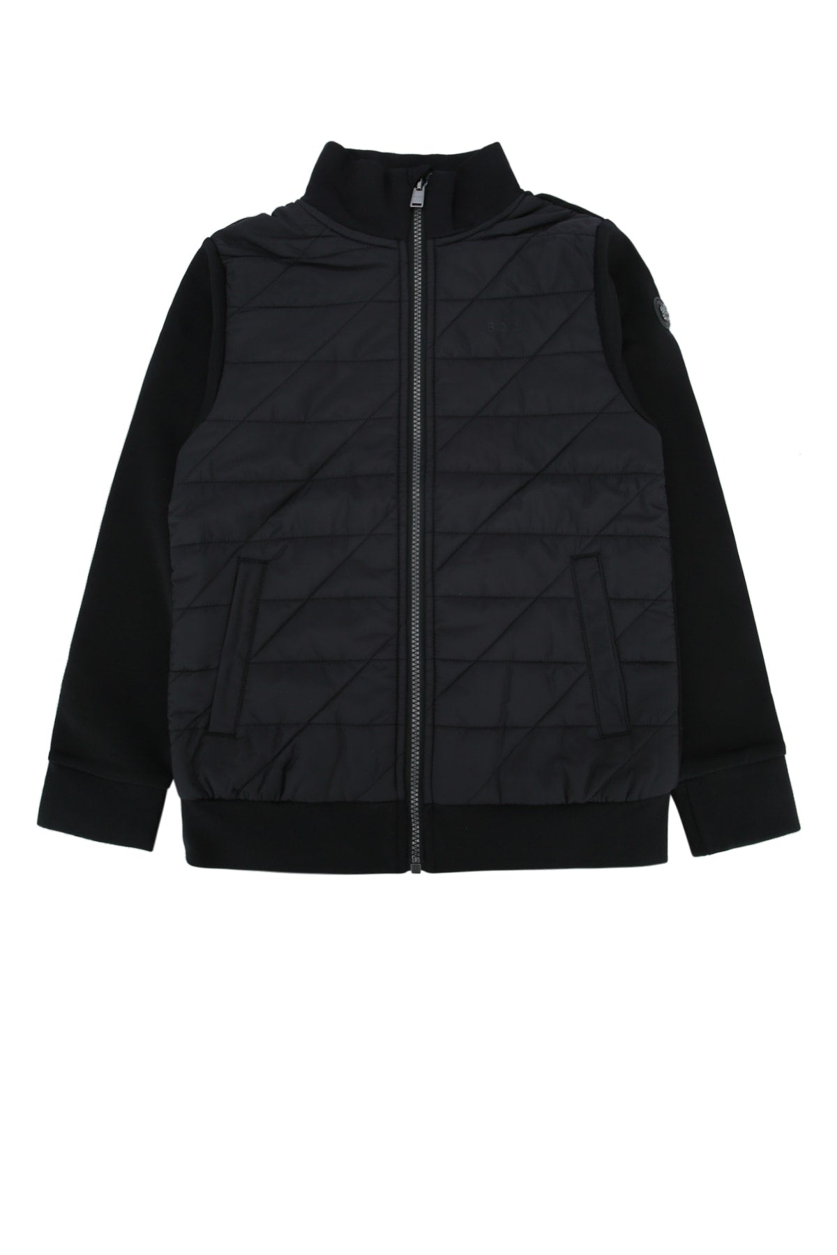 Boss Kids Quilted Down Jacket — Black