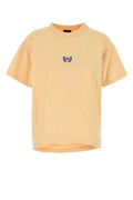 Balenciaga Cotton Logo-Embroidered T-Shirt — Yellow