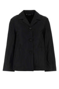 S Maxmara Cotton-Polyester Blend Jacket — Black