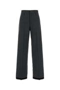 Maison Margiela Wool-Polyester Trousers — Gray