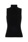 Loewe Ribbed Knit Tank Top — Black