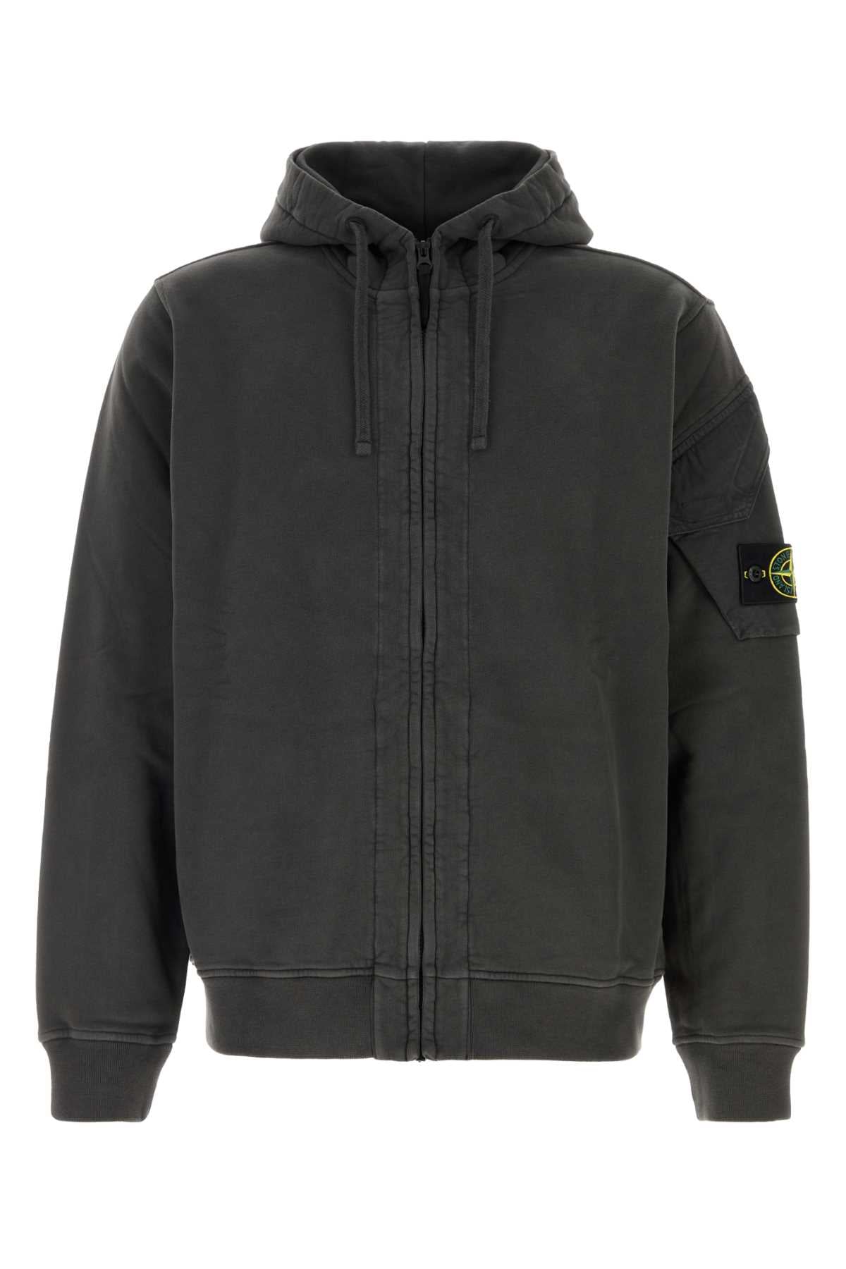 Stone Island Quilted Hood Jacket Jacket — Gray