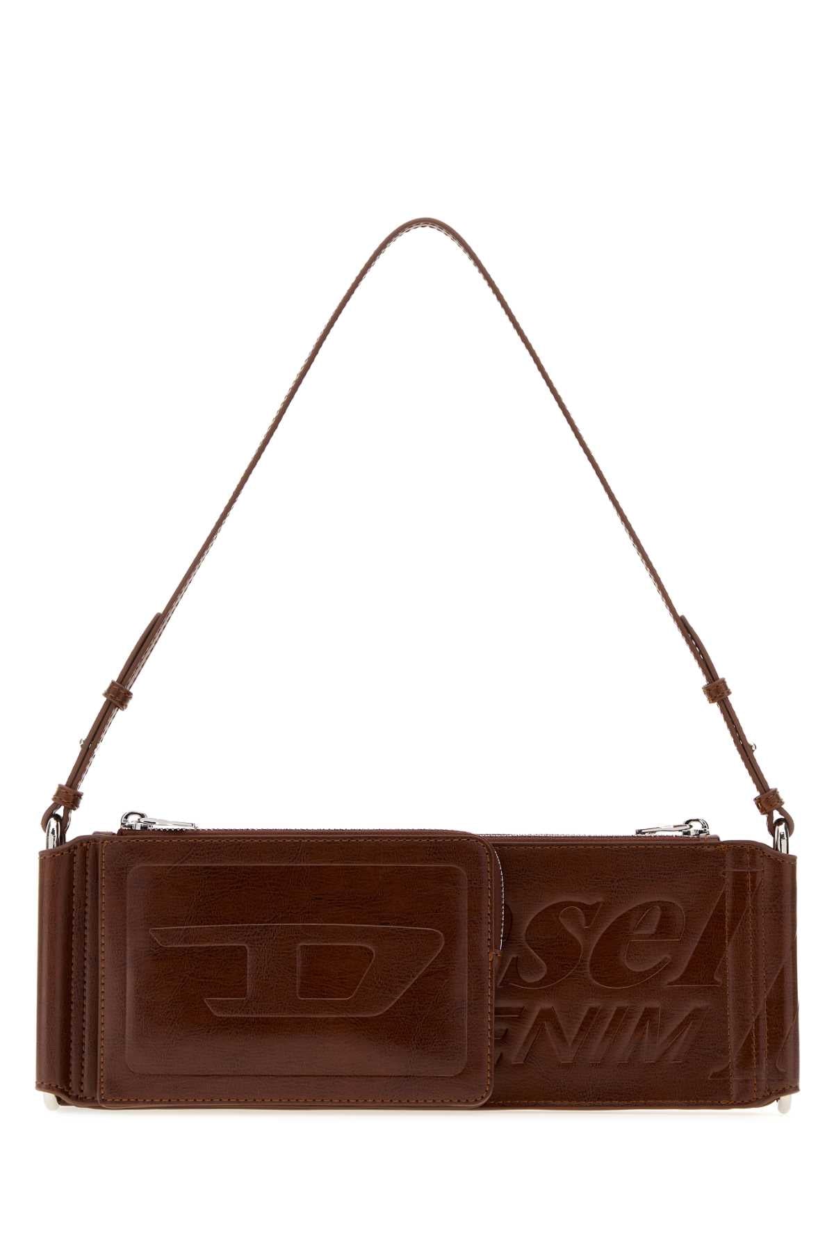 Diesel Flag-D Shoulder Bag — Brown