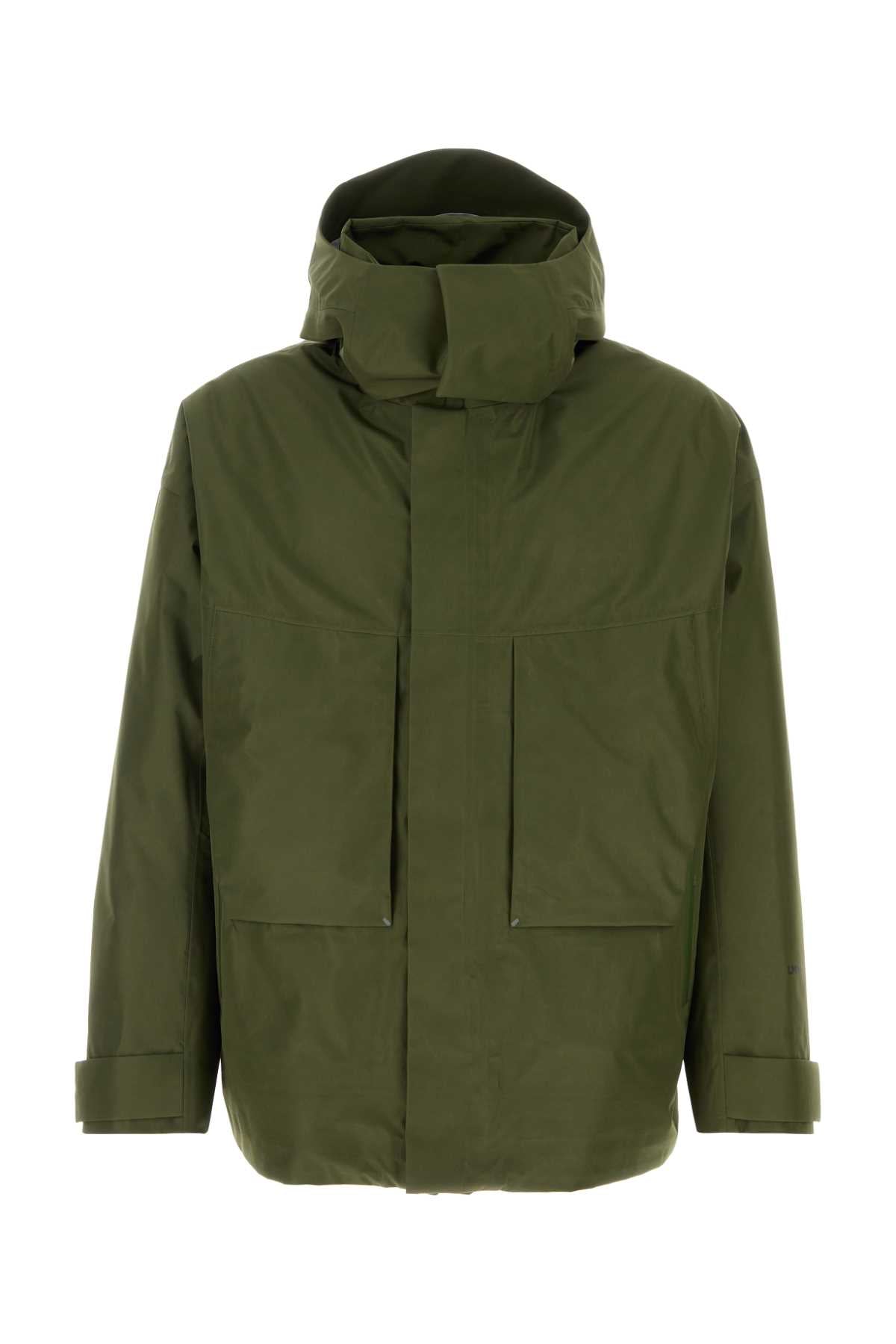 Herno Laminar Nylon Utility Jacket — Green