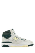 New Balance Leather and Suede Sneaker — White