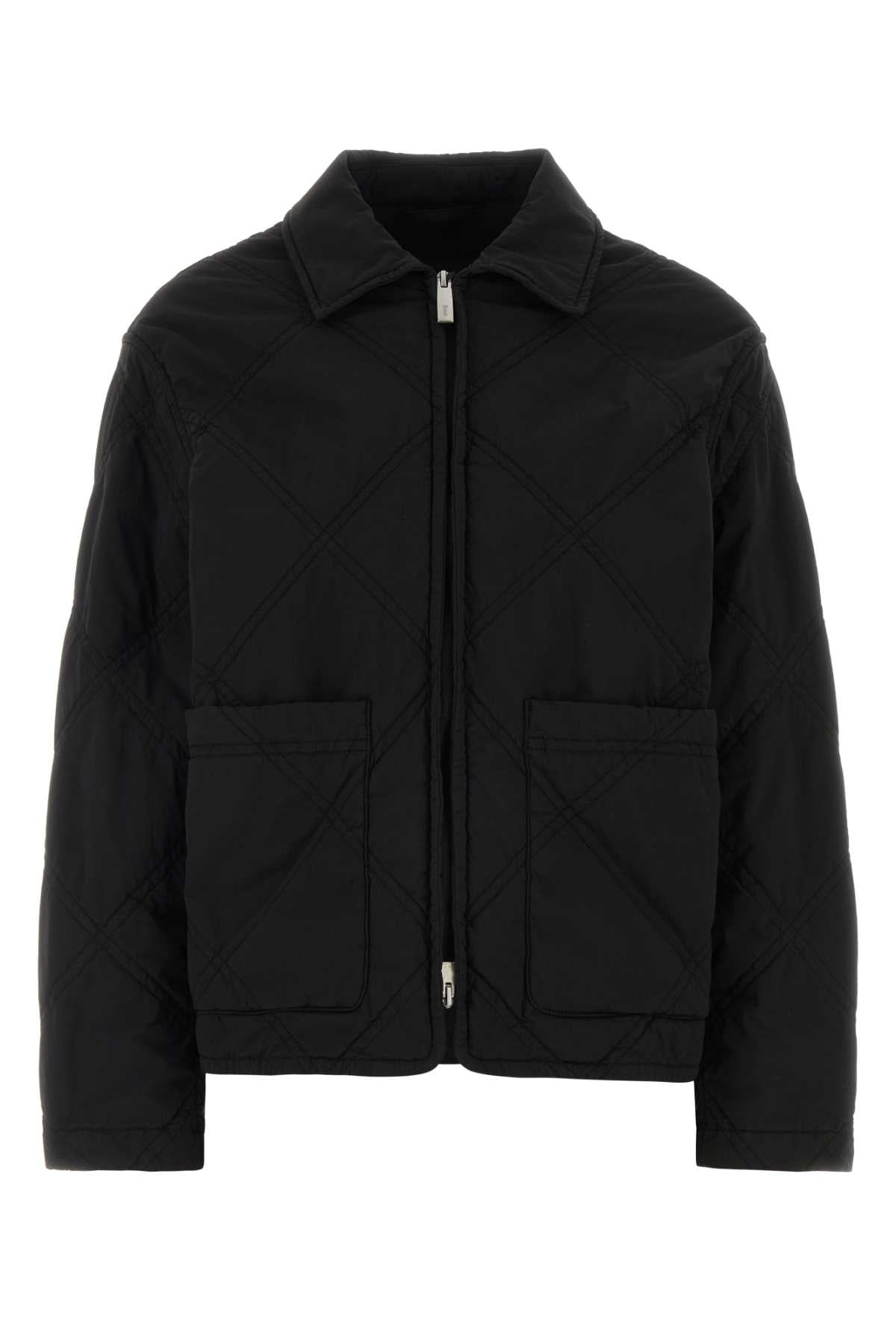 Herno Laminar Quilted Nylon Down Jacket — Black