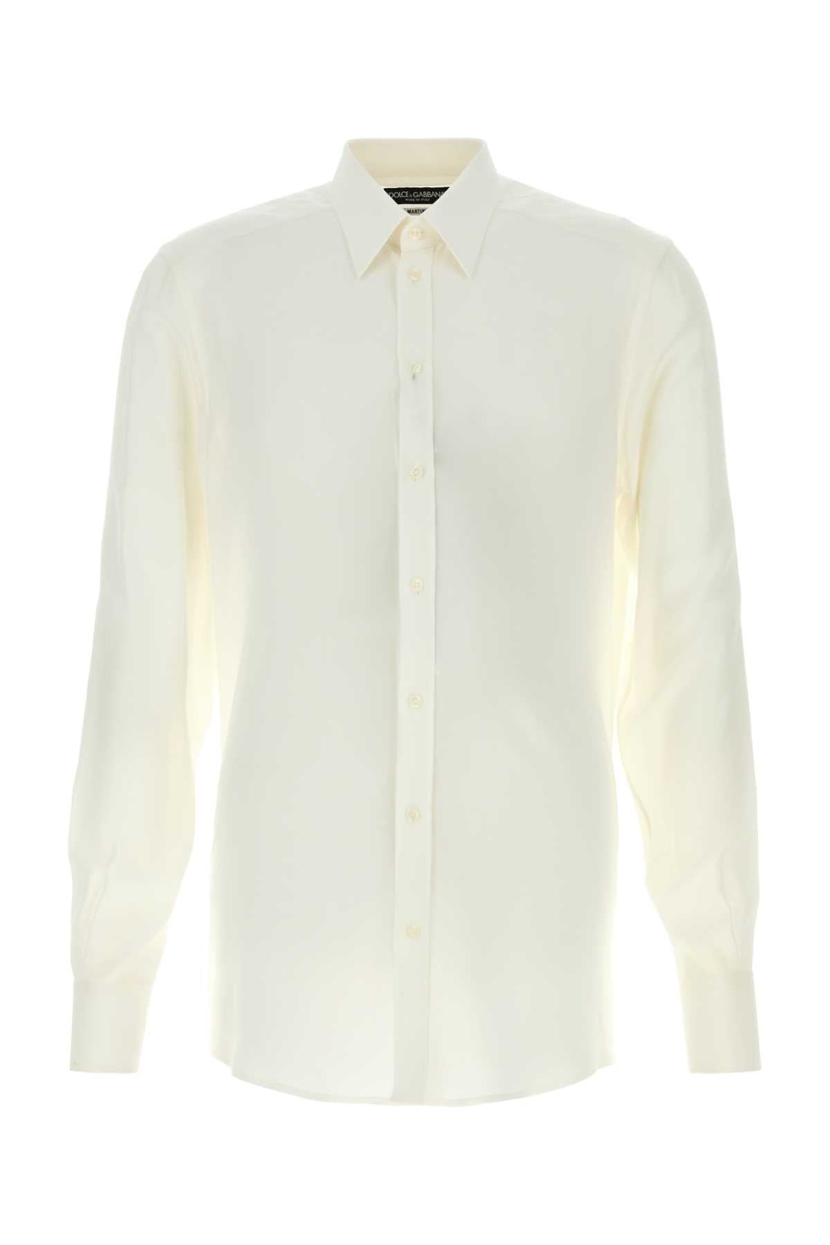 Dolce & Gabbana Crepe Shirt — White