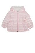 Moncler Jr Quilted Nylon Down Jacket — Pink