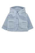 Stella Mccartney Kids Felted Fleece Hooded Jacket — Blue