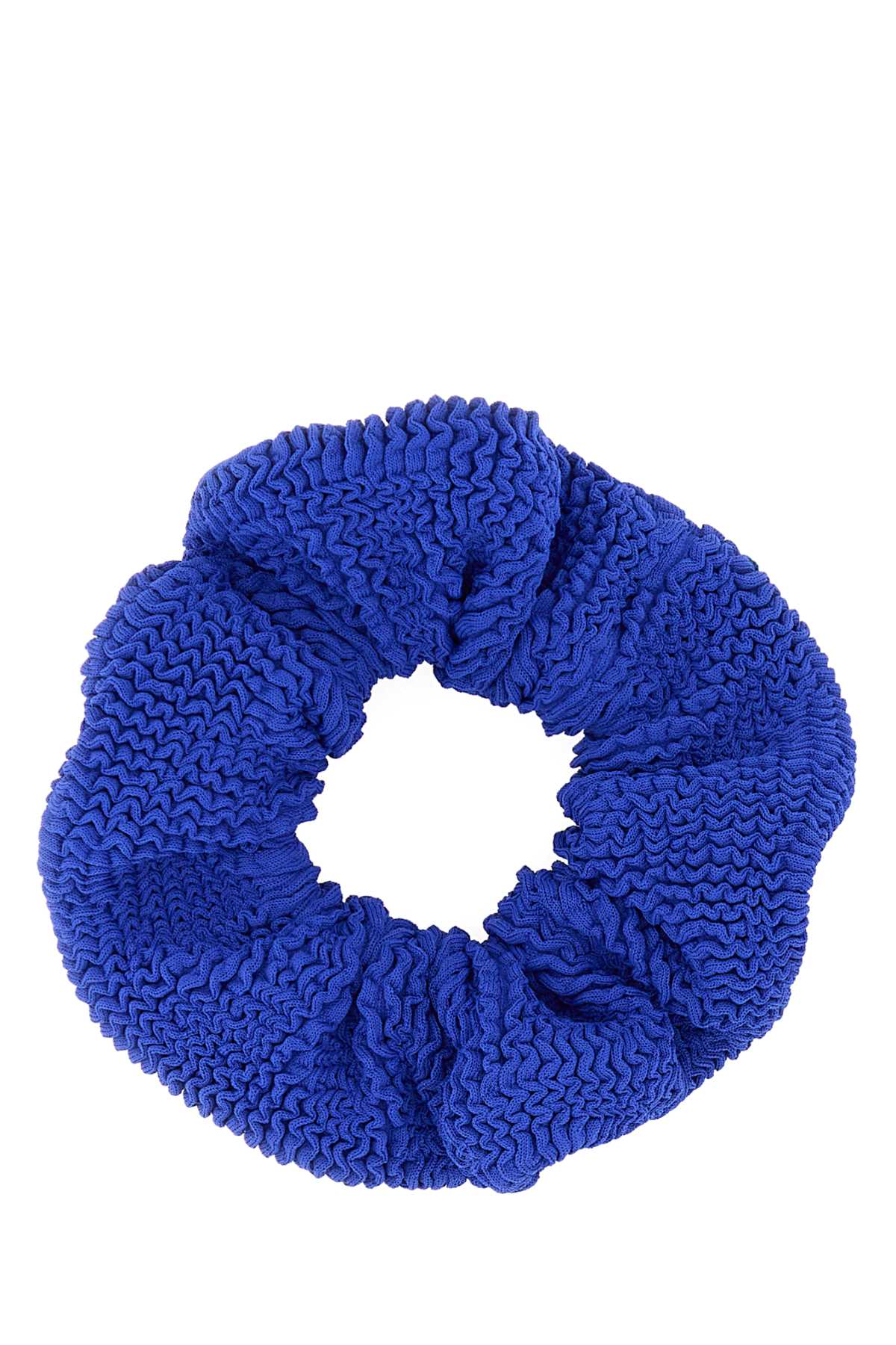 Hunza G Crinkled Nylon Hair Band — Blue