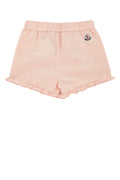 Moncler Jr Ruffled Hem Bermudas — Pink
