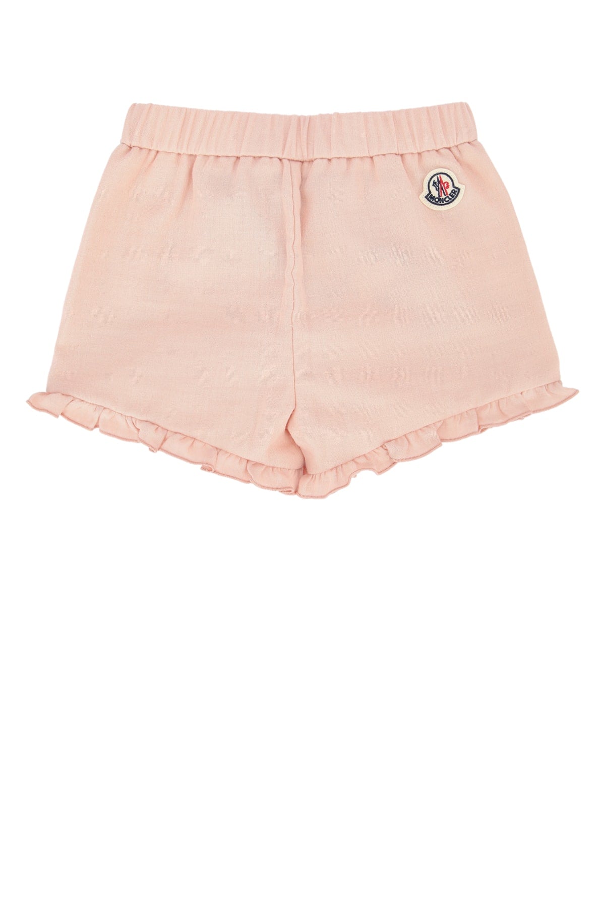 Moncler Jr Ruffled Hem Bermudas — Pink