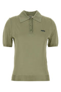 Fendi Shiny Polo — Green