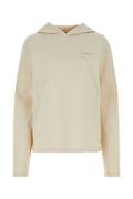 Prada Stretch Cotton Oversize Sweatshirt — Beige