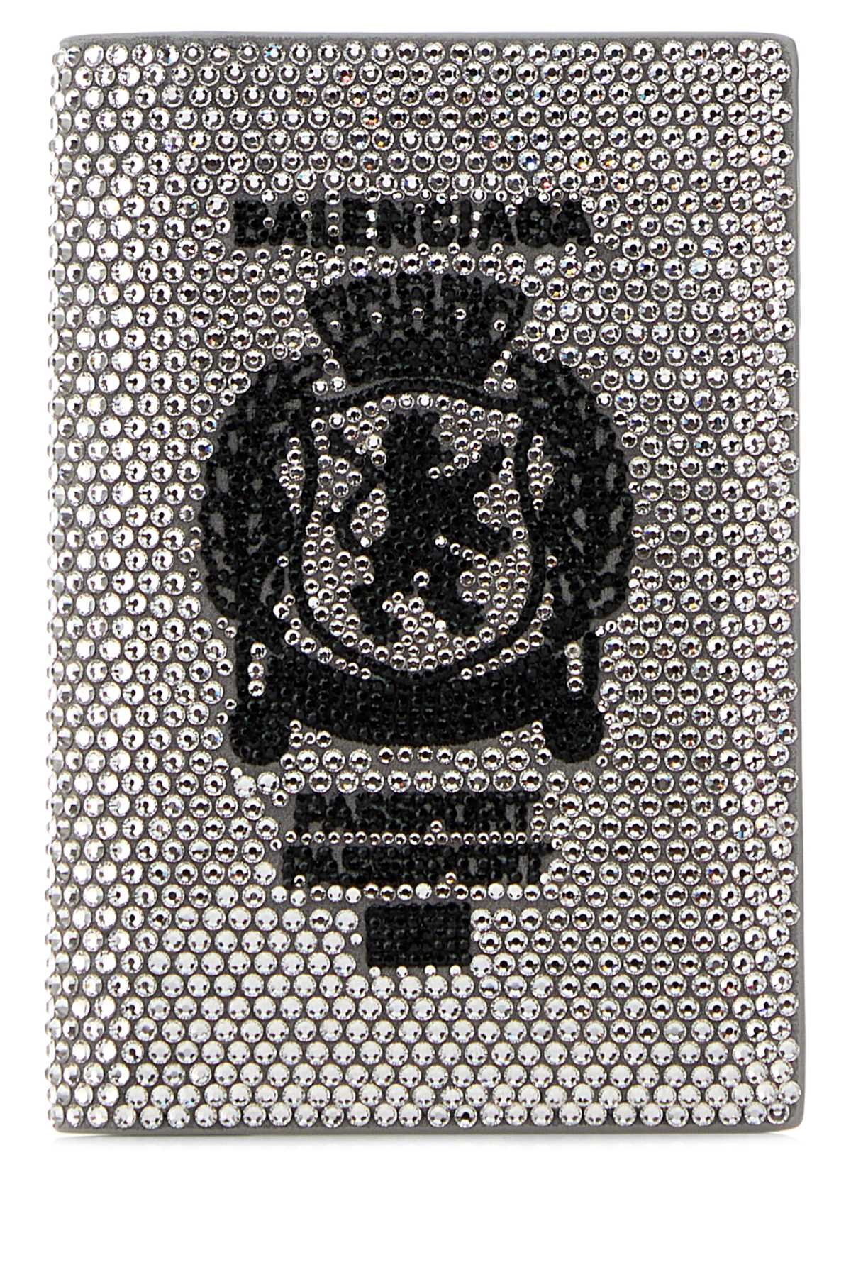Balenciaga Holder Passport Holder — Silver