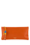 Prada Busta Morbida Wallet — Orange