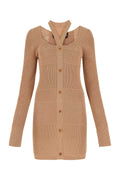 Andrea Adamo Mini Dress — Beige
