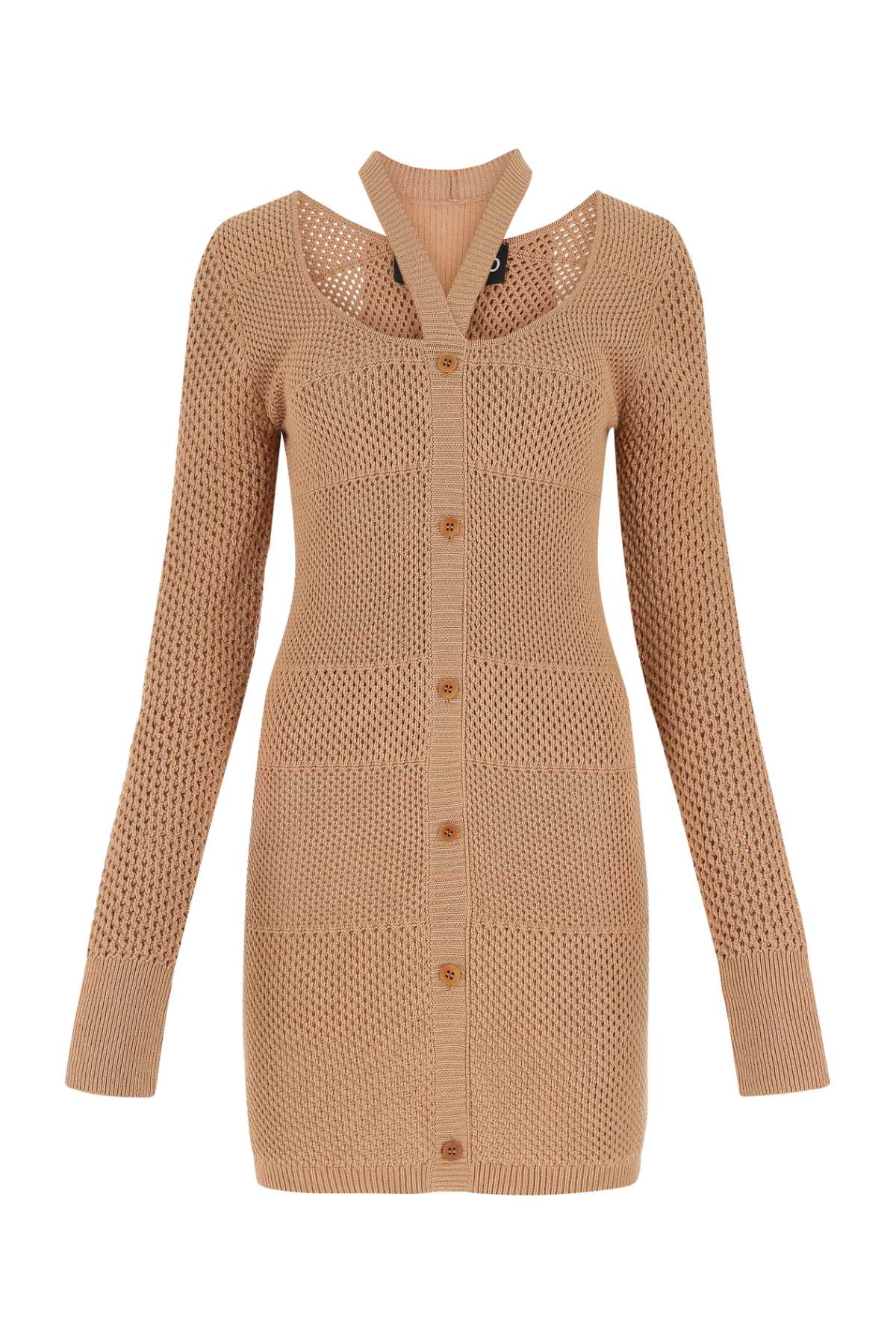 Andrea Adamo Mini Dress — Beige