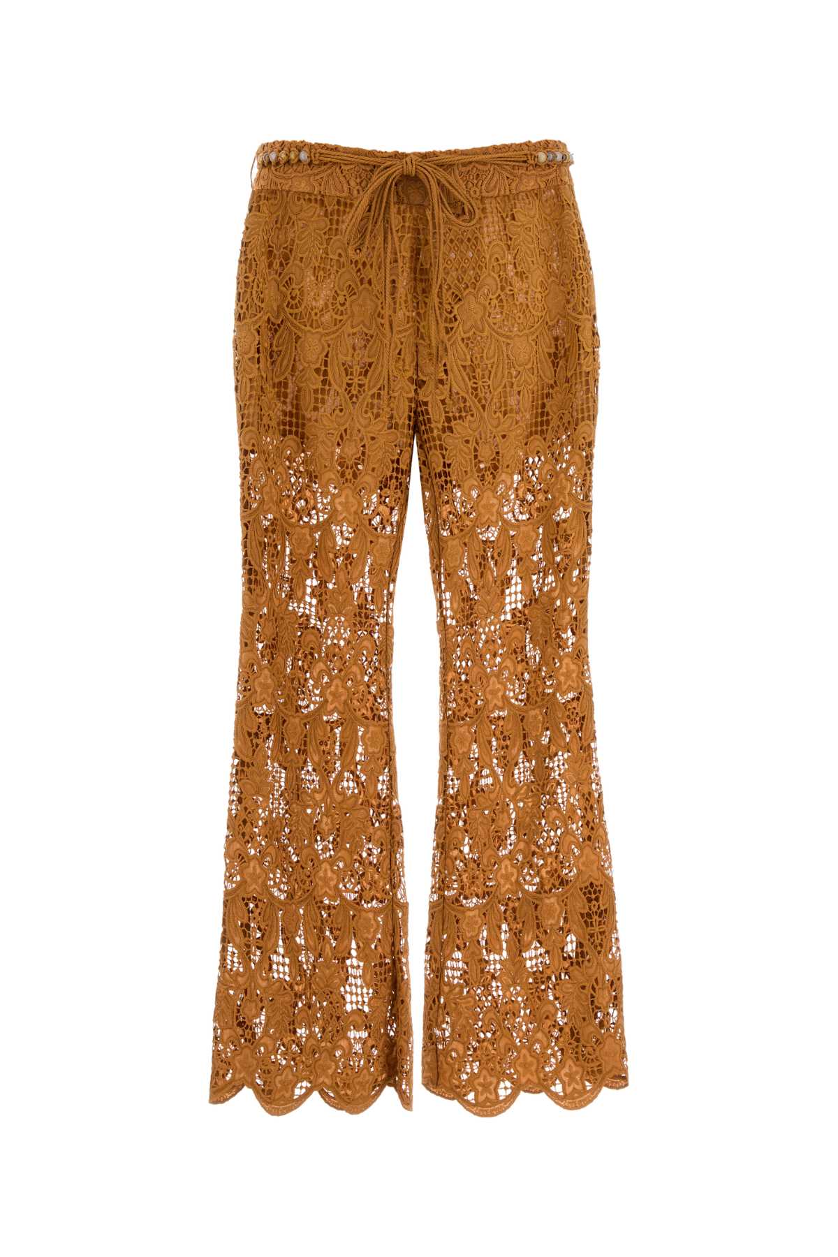 Zimmermann Coco Lace Trouser — Biscuit