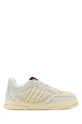 Gucci Leather and Teddy Fur Sneaker — White