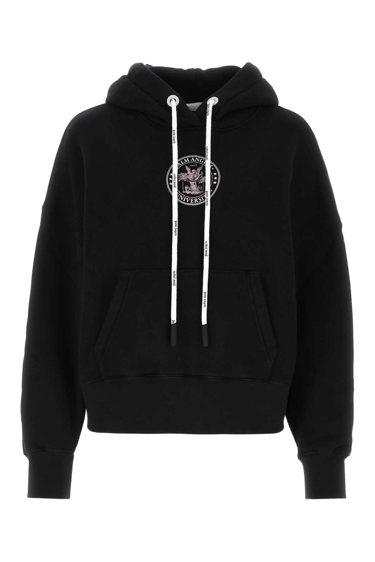 Palm Angels Logo-Embroidered Sweatshirt — Black