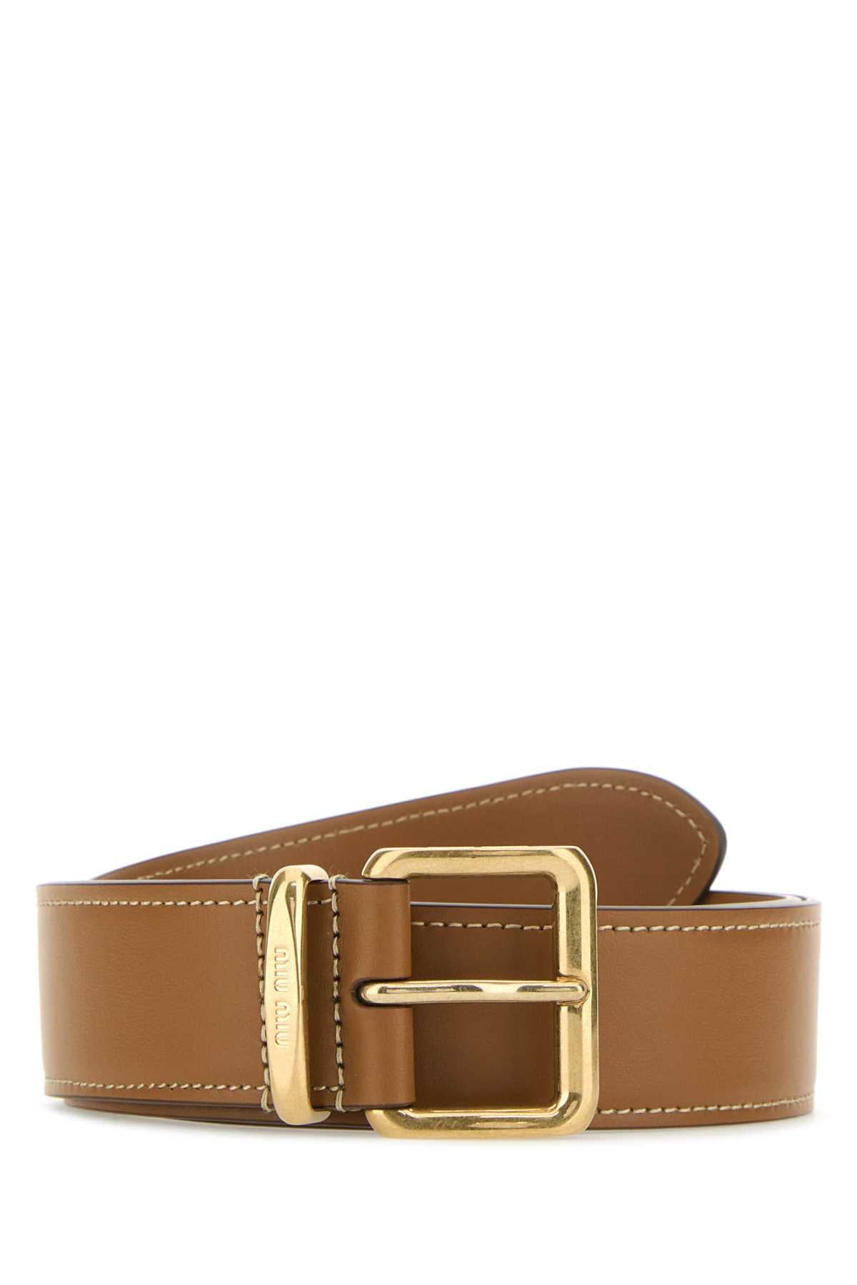 Miu Miu Belt — Caramel