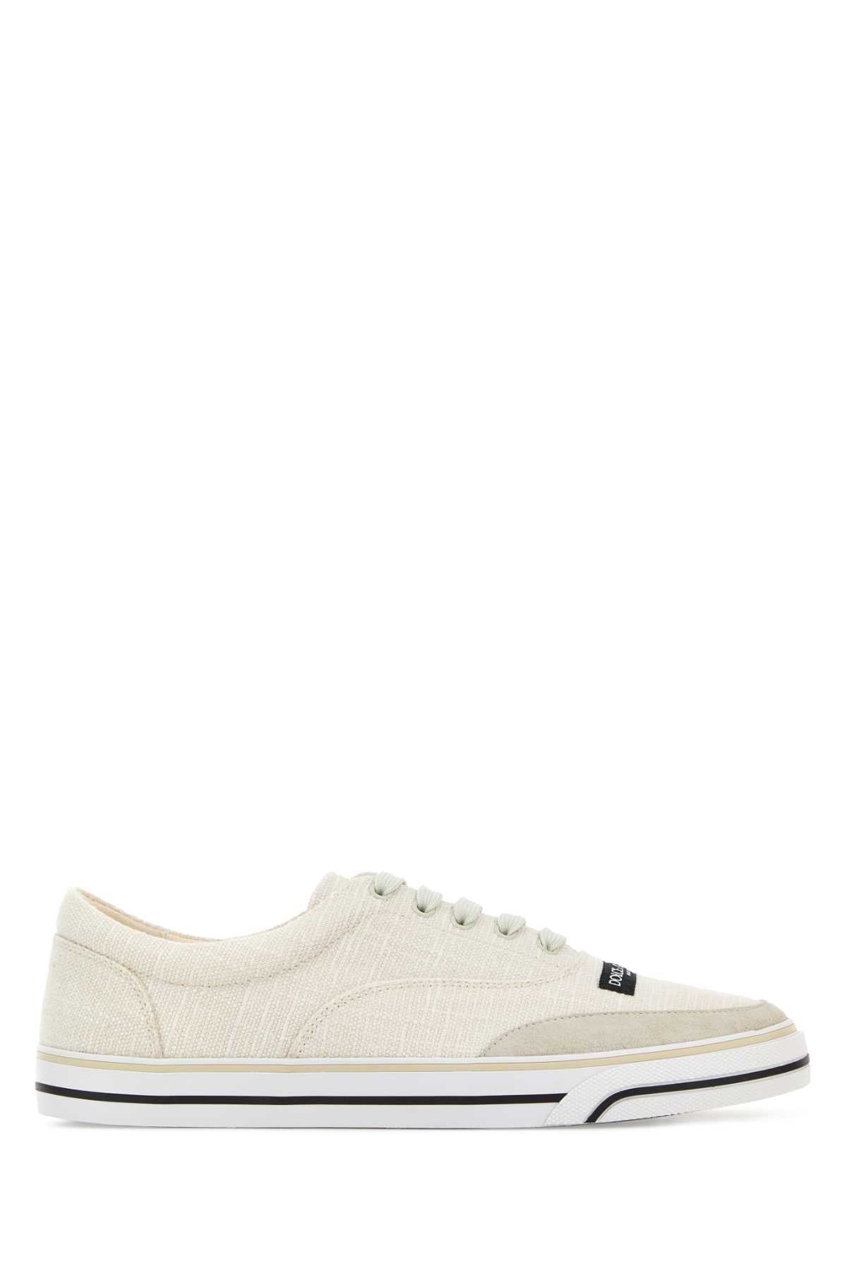 Dolce & Gabbana Canvas Sailing Sneaker — Beige