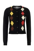 Ganni Cotton Cardigan — Black