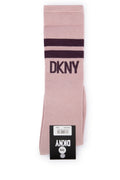 Dkny Junior Logo-Striped Socks — Pink